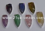 NGC5735 15*35mm - 16*45mm arrowhead mixed gemstone connectors