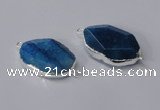 NGC578 18*25mm - 22*30mm freeform agate gemstone connectors