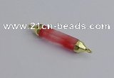 NGC5946 8*40mm tube cherry quartz connectors wholesale