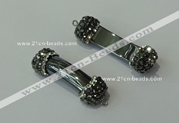 NGC6516 13*40mm hematite connectors wholesale