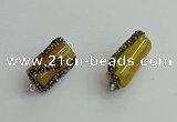 NGC6521 12*25mm tube agate gemstone connectors wholesale