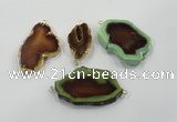 NGC68 20*40mm - 40*60mm freeform agate connectors wholesale