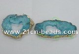 NGC704 45*75mm - 60*70mm freeform druzy agate connectors