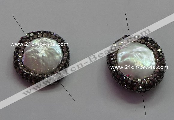 NGC7501 20*22mm - 22*24mm freeform pearl connectors wholesale