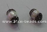 NGC7504 10*16mm - 12*20mm nuggets shell pearl connectors wholesale