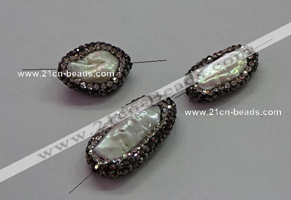 NGC7507 12*18mm - 15*28mm freeform pearl connectors wholesale