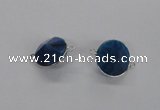 NGC880 15*20mm bicone agate gemstone connectors wholesale