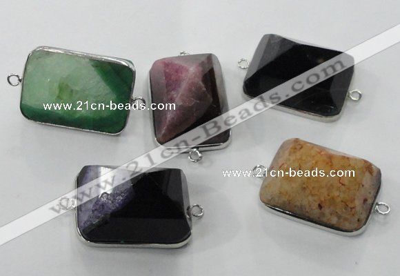 NGC94 18*22*30mm druzy agate connectors wholesale