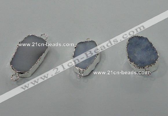 NGC99 18*25mm - 25*35mm freeform druzy agate connectors wholesale