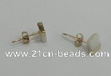 NGE150 5*6mm - 6*7mm freeform shell earrings wholesale