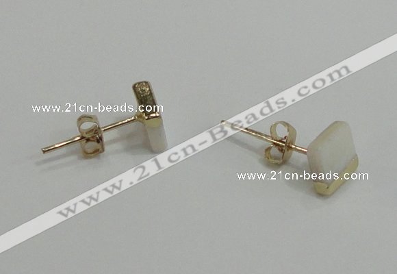 NGE150 5*6mm - 6*7mm freeform shell earrings wholesale