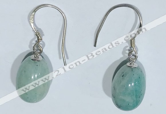 NGE418 10*14mm teardrop amazonite earrings wholesale