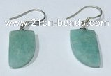 NGE424 10*15mm horn-shaped amazonite earrings wholesale