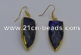 NGE5073 12*35mm - 15*40mm arrowhead lapis lazuli pendants