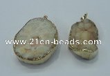 NGP1024 25*35mm - 35*45mm freeform druzy agate beads pendant