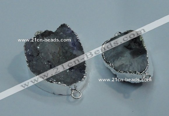 NGP1046 20*30mm - 25*35mm freeform druzy agate beads pendant