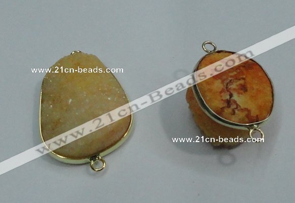 NGP1052 20*30mm - 25*35mm freeform druzy agate beads pendant