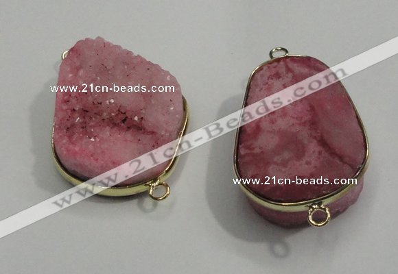 NGP1053 20*30mm - 25*35mm freeform druzy agate beads pendant