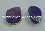 NGP1054 20*30mm - 25*35mm freeform druzy agate beads pendant