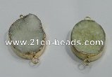 NGP1060 20*30mm - 25*35mm freeform druzy agate beads pendant