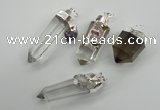 NGP1094 18*40mm - 15*55mm faceted nuggets mixed quartz pendants