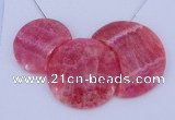 NGP114 Dyed rhodochrosite gemstone pendants set jewelry wholesale