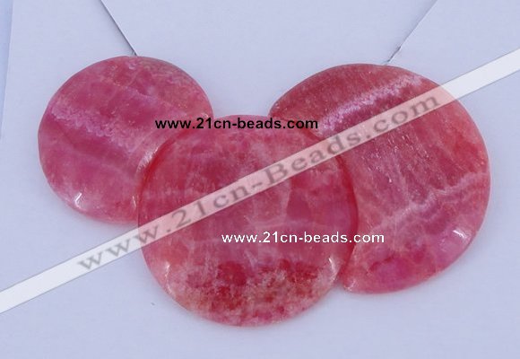 NGP114 Dyed rhodochrosite gemstone pendants set jewelry wholesale