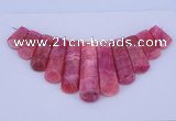 NGP115 Dyed rhodochrosite gemstone pendants set jewelry wholesale