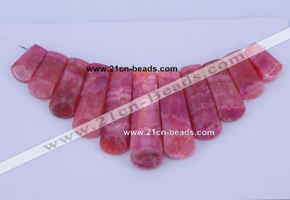 NGP115 Dyed rhodochrosite gemstone pendants set jewelry wholesale