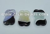 NGP1165 30*50mm freeform druzy agate pendants wholesale