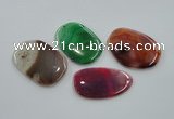 NGP1170 35*50mm - 45*70mm freeform agate gemstone pendants wholesale