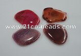 NGP1171 35*50mm - 45*65mm freeform agate gemstone pendants wholesale