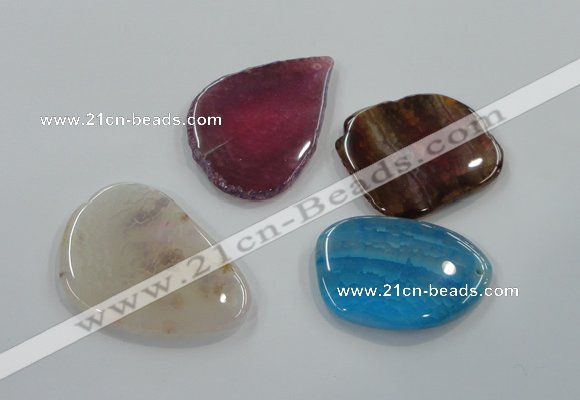 NGP1177 40*50mm - 50*60mm freeform agate gemstone pendants wholesale