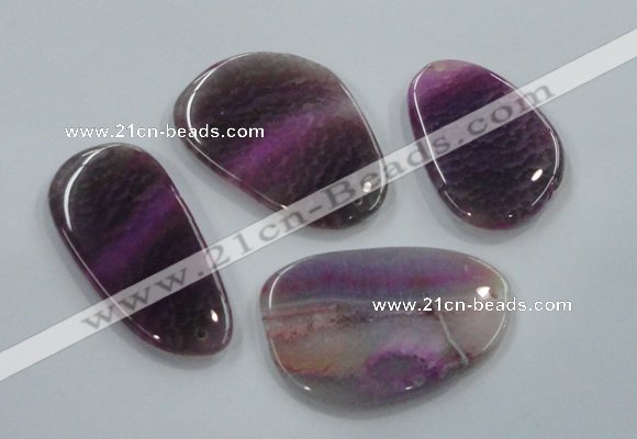 NGP1178 40*55mm - 50*70mm freeform agate gemstone pendants wholesale