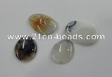 NGP1187 30*40mm - 40*50mm freeform agate gemstone pendants wholesale