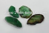 NGP1192 30*50mm - 55*70mm freeform agate gemstone pendants wholesale