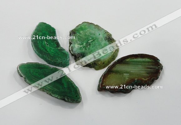 NGP1192 30*50mm - 55*70mm freeform agate gemstone pendants wholesale