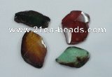 NGP1205 30*40mm - 45*55mm freeform agate gemstone pendants wholesale