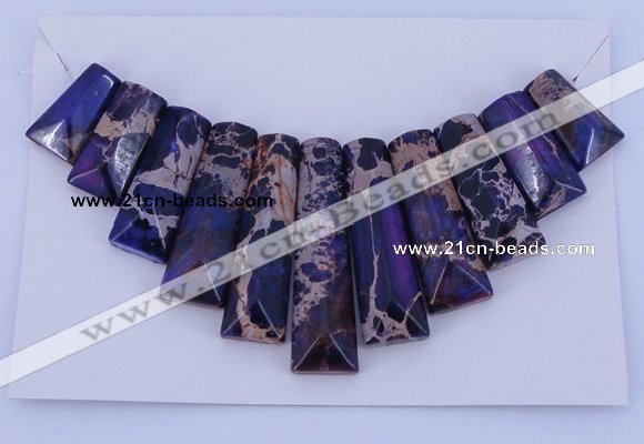 NGP121 Dyed imperial jasper gemstone pendants set jewelry wholesale