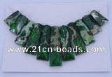 NGP123 Dyed imperial jasper gemstone pendants set jewelry wholesale