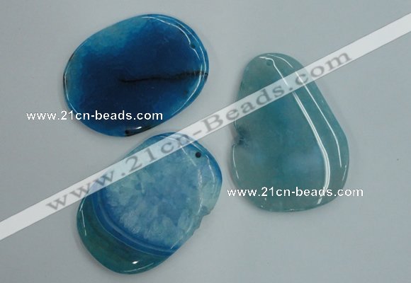 NGP1236 45*60mm - 50*70mm freeform agate gemstone pendants wholesale