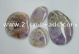 NGP1239 40*50mm - 60*80mm freeform lavender amethyst pendants wholesale