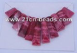 NGP124 Dyed rhodochrosite gemstone pendants set jewelry wholesale