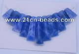 NGP125 Dyed blue lace agate gemstone pendants set jewelry wholesale