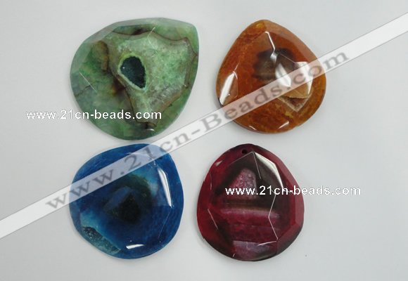 NGP1252 40*50mm - 55*65mm freeform agate gemstone pendants wholesale