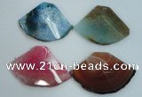 NGP1253 35*45mm - 40*55mm freeform agate gemstone pendants wholesale