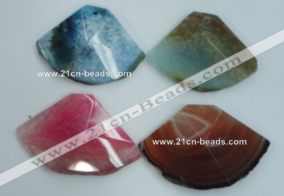 NGP1253 35*45mm - 40*55mm freeform agate gemstone pendants wholesale