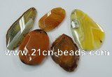NGP1256 25*40mm - 50*65mm freeform agate gemstone pendants wholesale