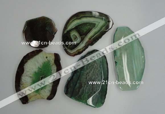 NGP1261 35*45mm - 45*70mm freeform agate gemstone pendants wholesale