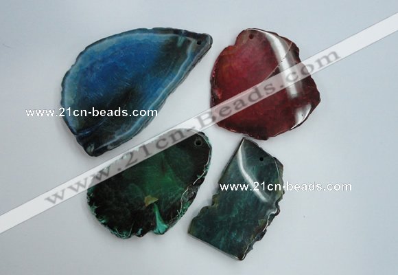 NGP1262 40*50mm - 50*70mm freeform agate gemstone pendants wholesale